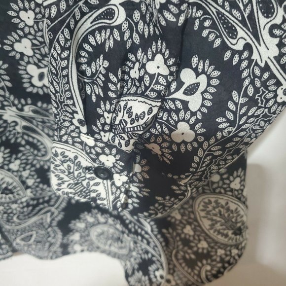 Diane Von Furstenberg The Color Authority Button Up Blouse Long Sleeve 1X/2X - Picture 4 of 10